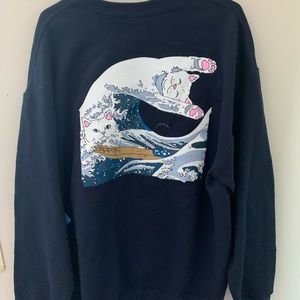 Rip n dip graphic navy blue sweatshirt